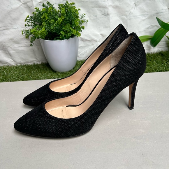 Aquatalia Pump black shoes for Women size 8.5  3” gently used/Made in Italy - Picture 6 of 15